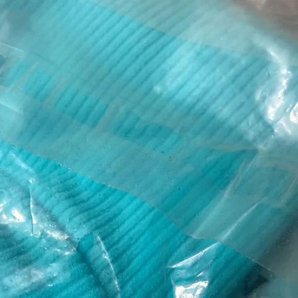 2/$70 🔥NEW🔥 TOAST From Free People Ribbed Banded Bikini Bottom Turquoise Sea - Picture 6 of 7